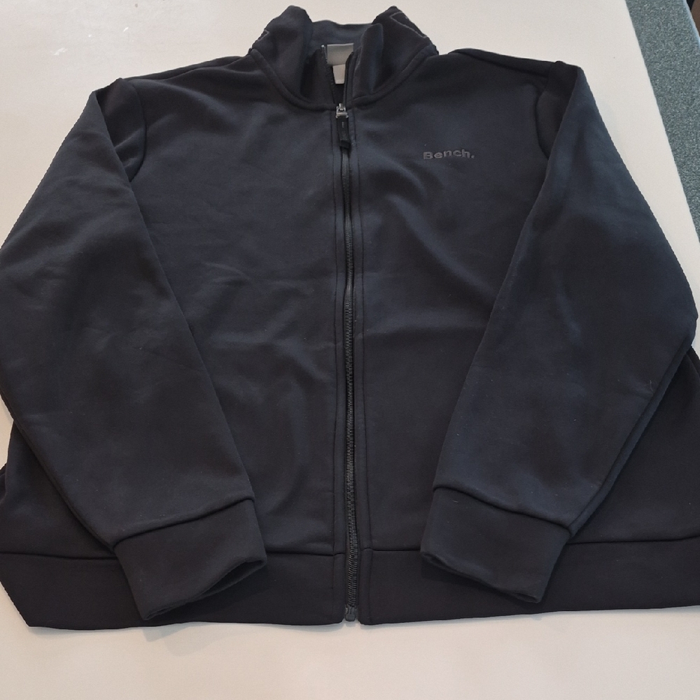 Bench Mens XXL Black Zip Up Jacket